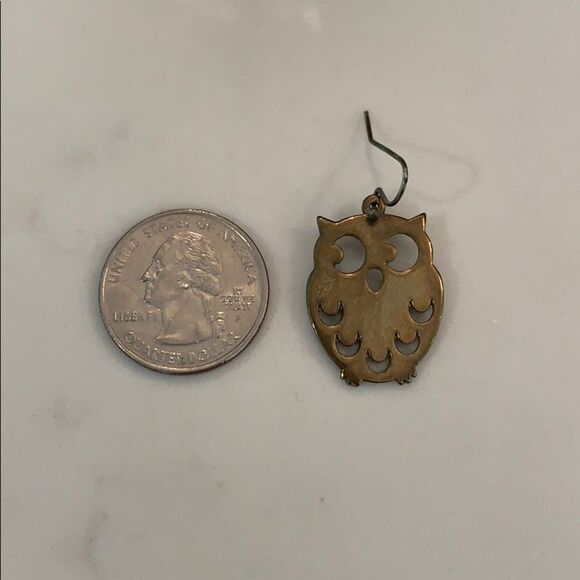 Vintage Owl Earrings - Picture 3 of 3